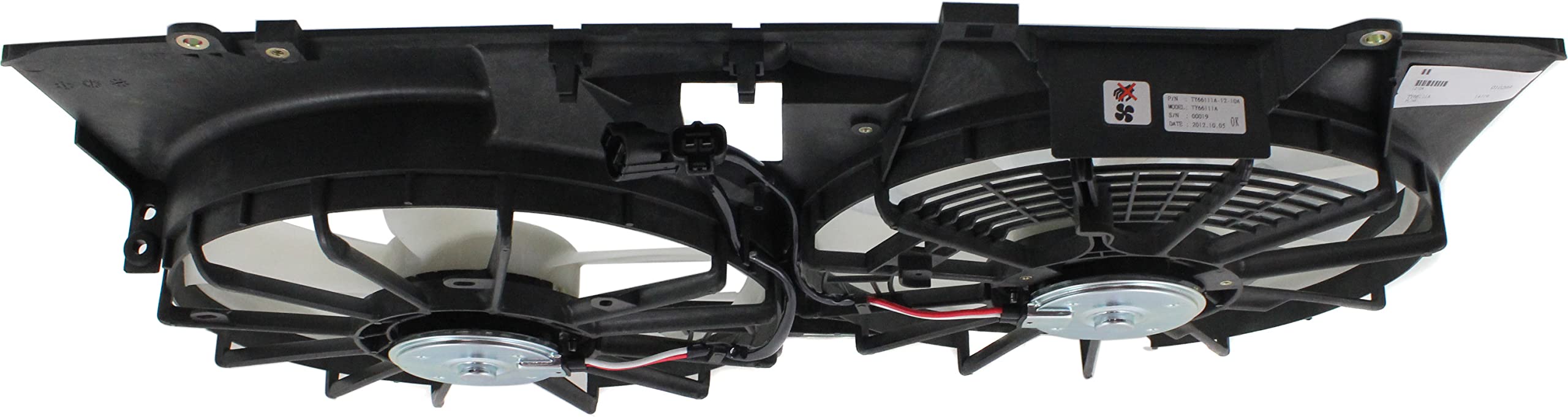 Evan Fischer Radiator Cooling Fan Replacement for 2011-2016 Toyota Sienna & 2010-2015 Lexus RX350 - High Performance Engine Cooling System Part for Summer Driving & Heavy Load Conditions