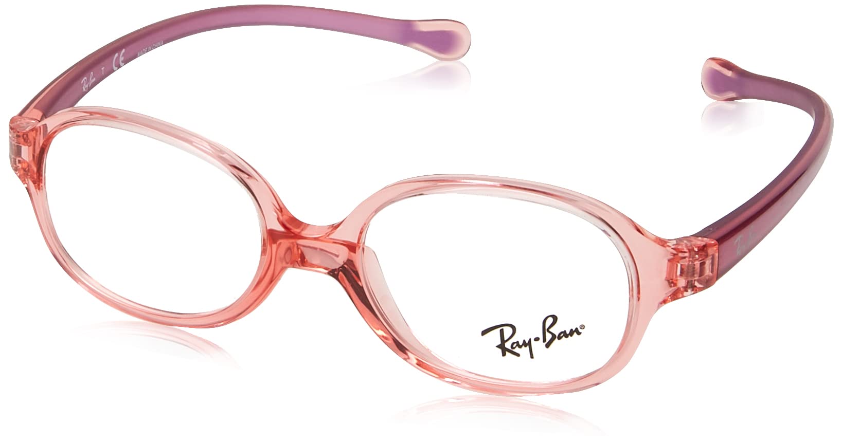 Ray-Ban Kids' Ry1587 Oval Prescription Eyeglass Frames - Lightweight & Durable for School, Sports & Everyday Wear | UV Protection & Comfortable Fit