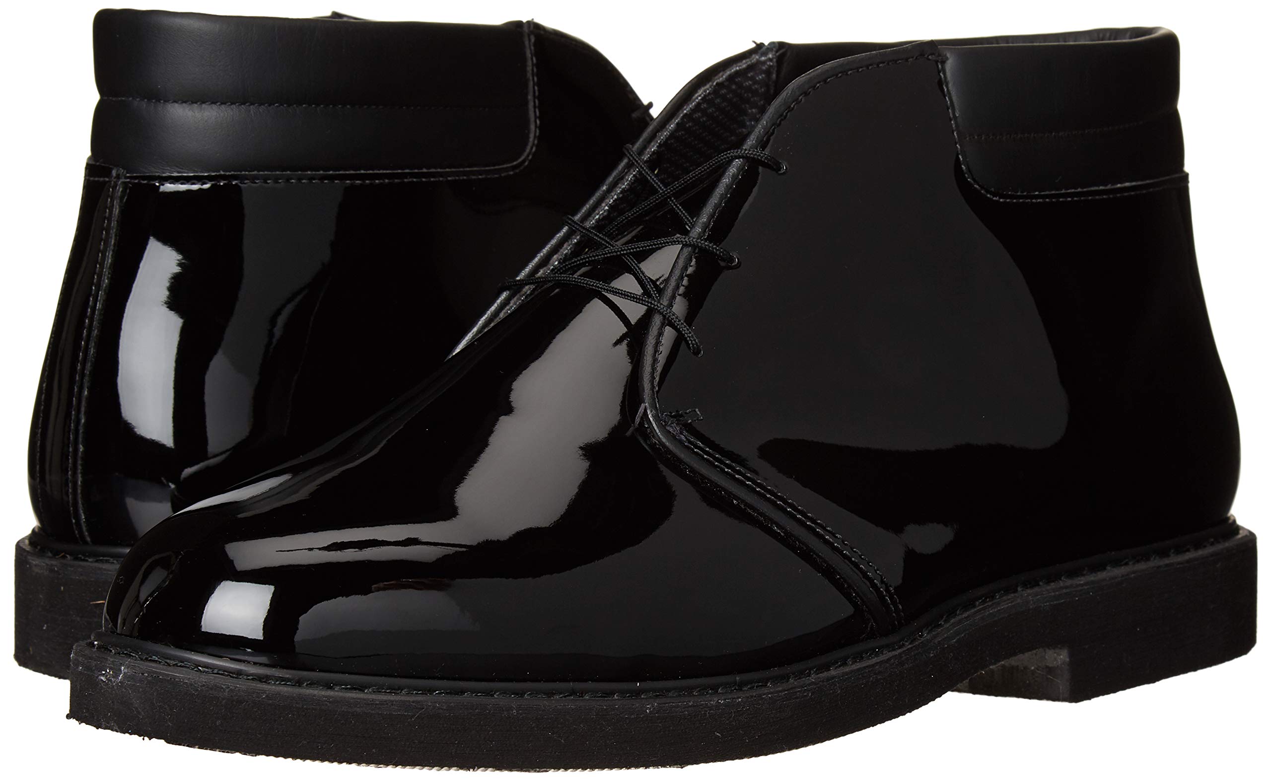 Bates Men's Lites High Gloss Chukka Boots - Padded Collar, Slip Resistant, Lightweight - Perfect for Work, Outdoor & Casual Wear