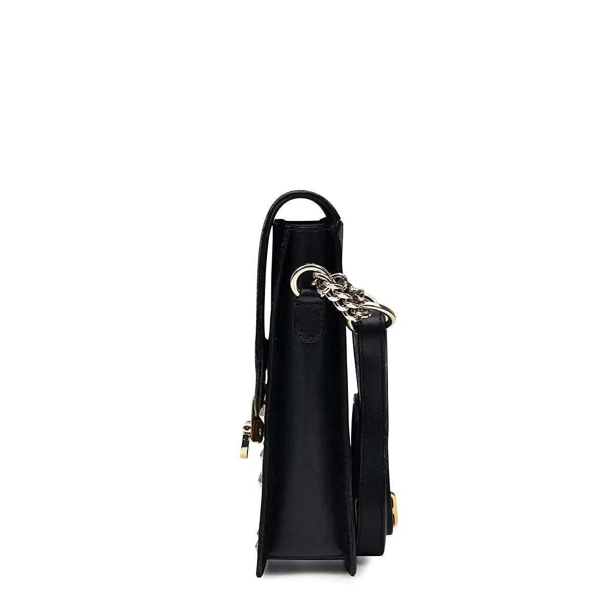 BOD38MA Cuadra Black Fashion Stingray Leather Phone Bag for Women - Stylish Crossbody Purse for Everyday Use, Travel & Parties
