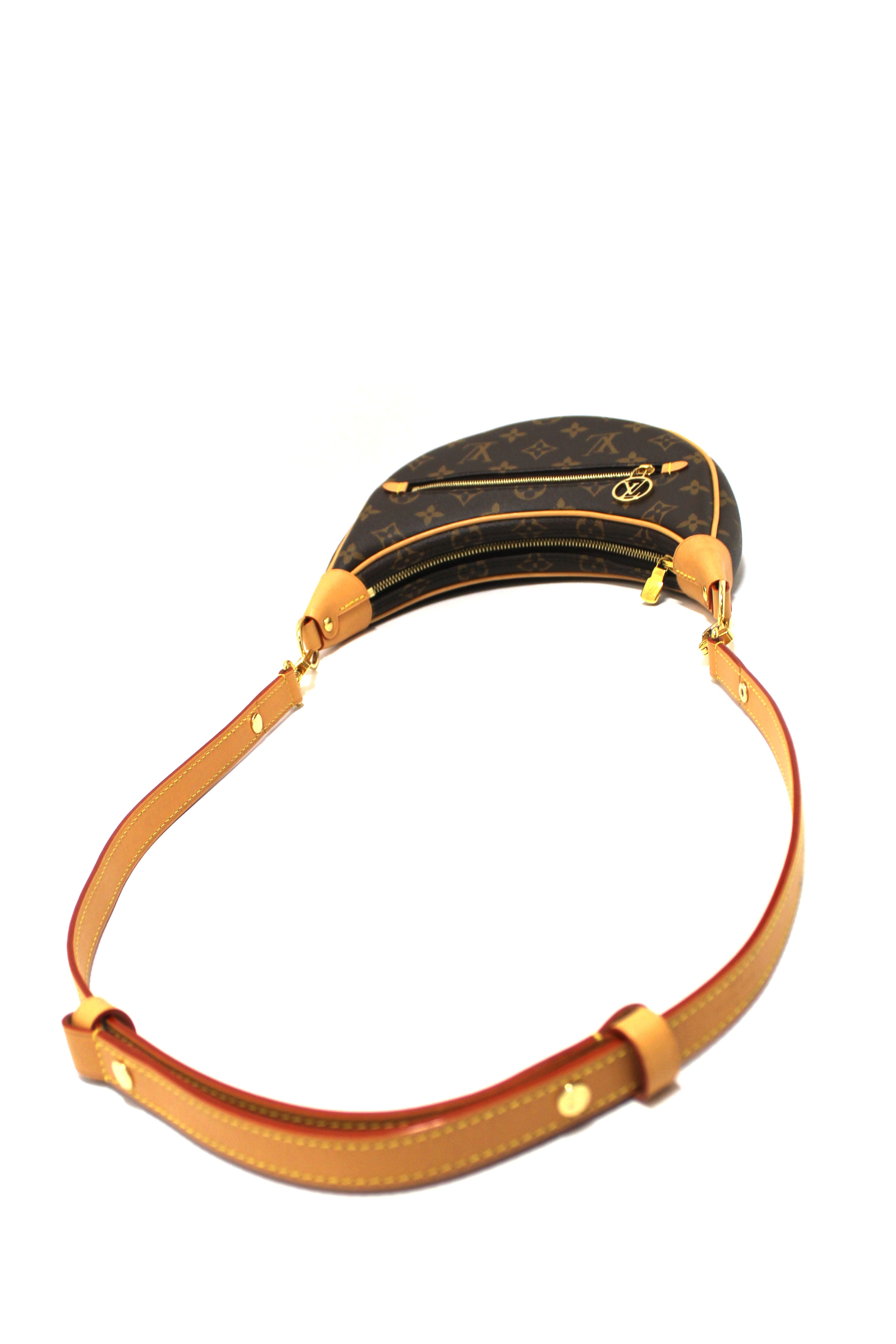 Authentic Louis Vuitton Monogram Canvas Loop Shoulder Crossbody Bag - Luxury Designer Handbag for Women, Perfect for Everyday Use, Travel & Special Occasions