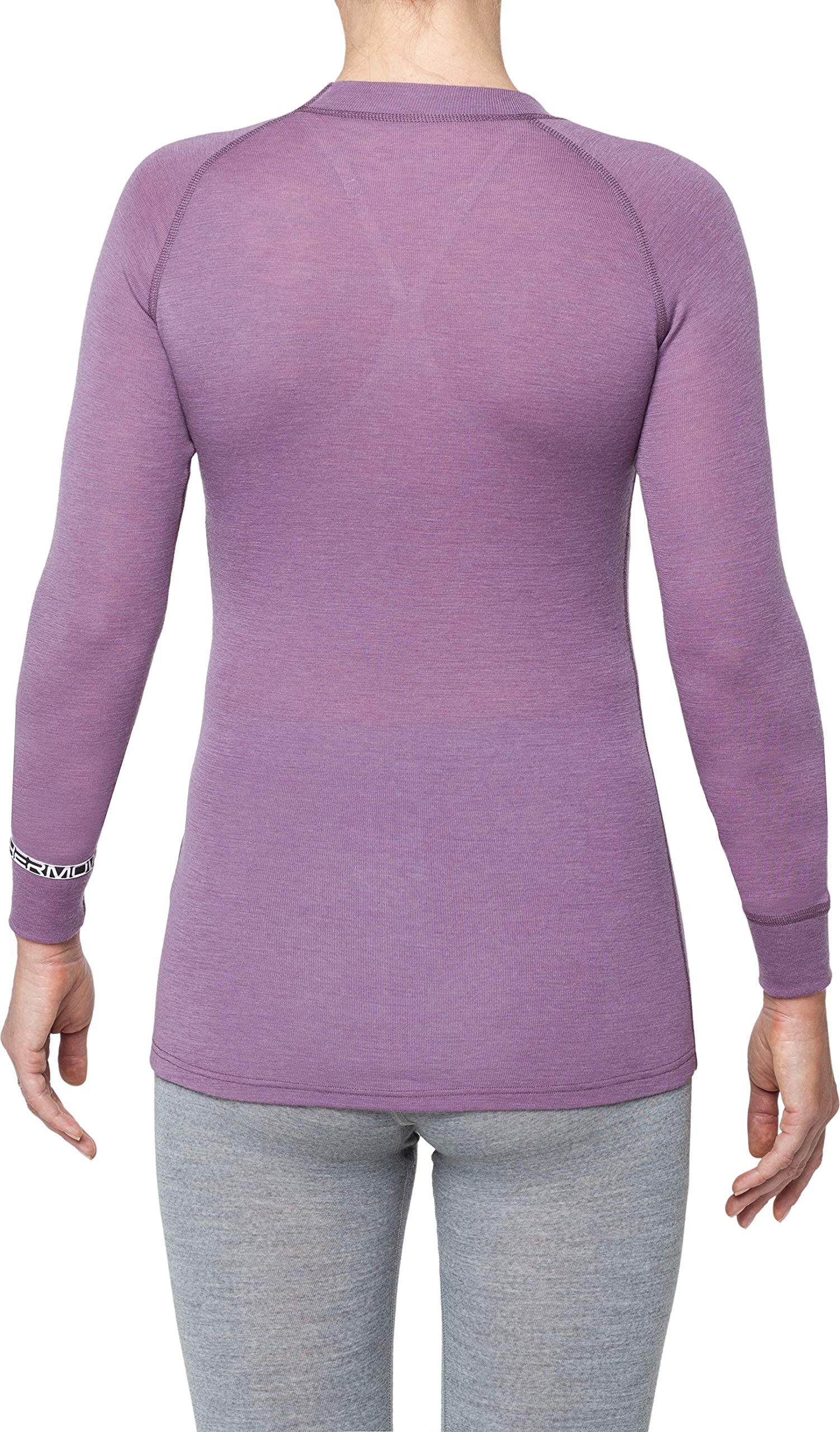 Women's Merino Wool Thermal Shirts - Warm Crew Neck Base Layer for Winter, Hiking & Outdoor Activities | Soft & Breathable Thermo Shirts
