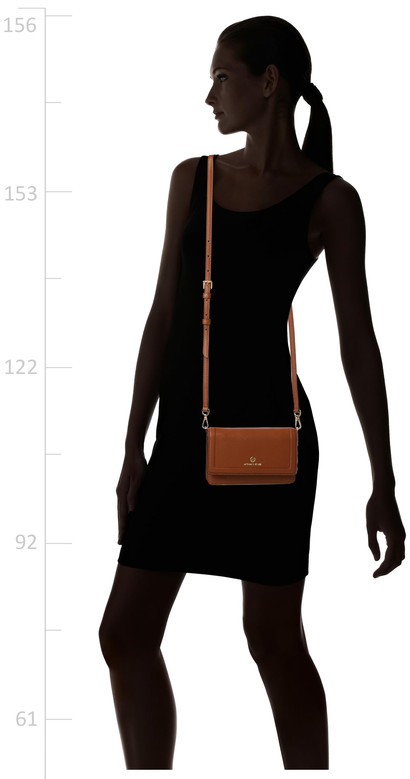Michael Kors Jet Set Charm Small Crossbody Bag for Women - Stylish Phone Purse with Adjustable Strap, Perfect for Travel, Shopping & Everyday Use