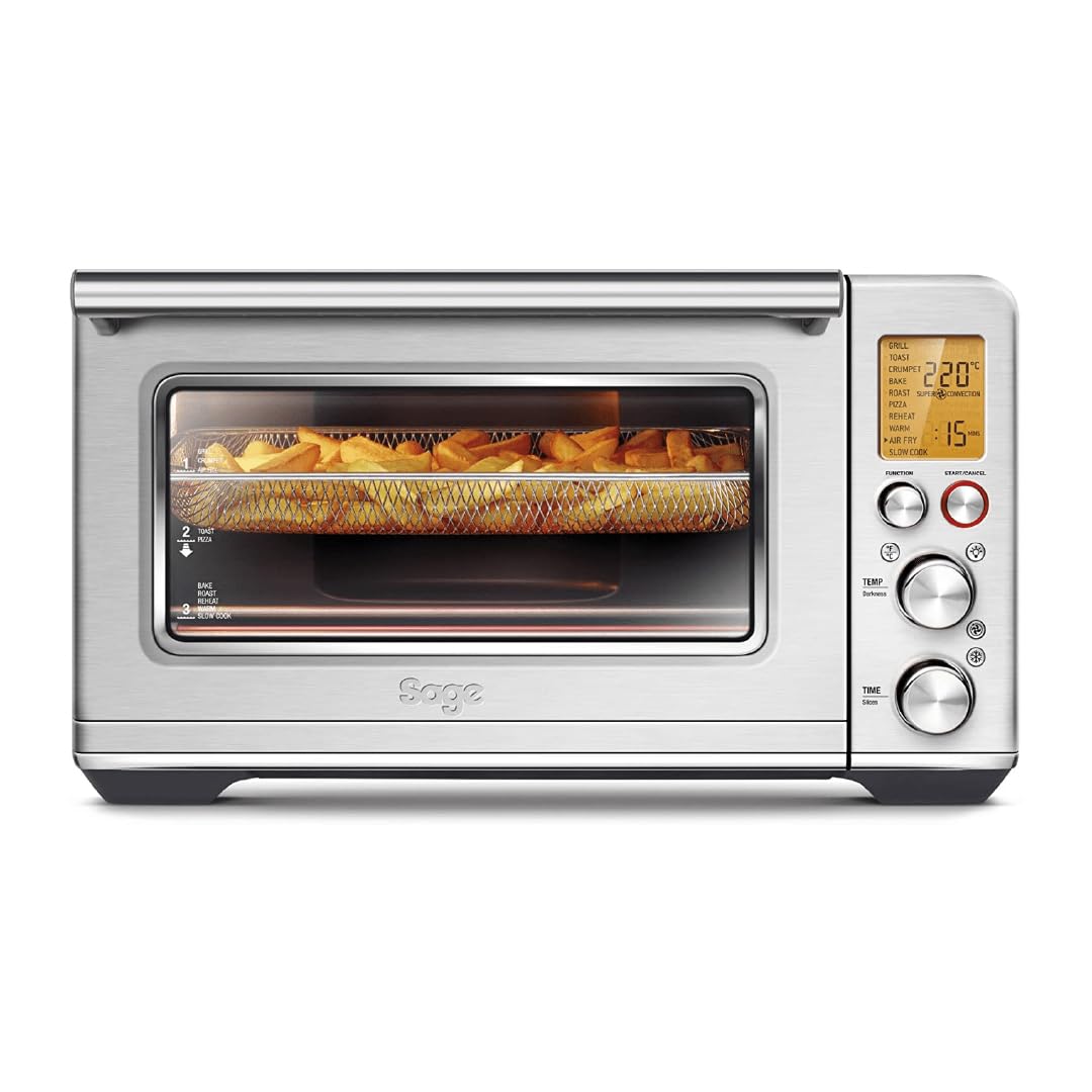 Sage Smart Oven Air Fryer Toaster Oven with Convection - 6-Slice Countertop Oven, SOV860BSS in Brushed Stainless Steel - Perfect for Baking, Roasting, Air Frying & Toasting in Small Kitchens