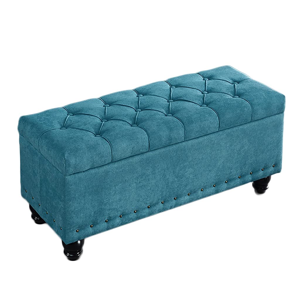 Foldable Storage Ottoman Bench - Multi-Functional Shoe Storage, Footrest & Entryway Seat with Padded Cushion | Perfect for Living Room, Bedroom & Dressing Area