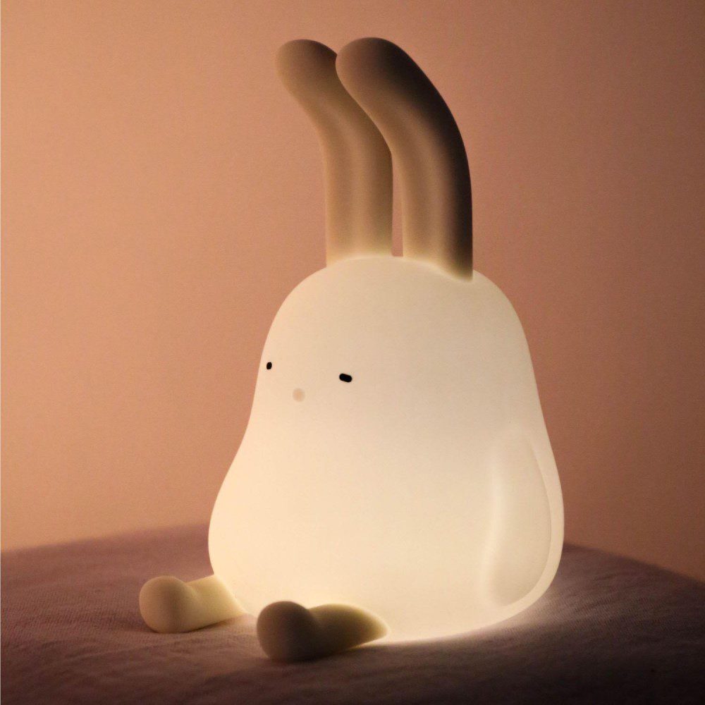 DESIGNSTUFF Bunny Night Light - Soft Glow LED Nursery Lamp for Kids Room, Baby Bedroom Decor, Cute Animal Nightlight for Sleep & Relaxation | Perfect Gift for Newborns & Toddlers