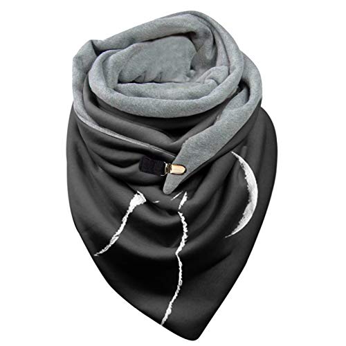 Women's Winter Scarves - Soft Warm Fashion Shawl with Button, Long Silk Print Wrap Scarf for Casual Wear, Head Wrap & Styling Accessories (One Size, Color B) - Perfect for Cold Weather, Office, Travel & Everyday Outfits