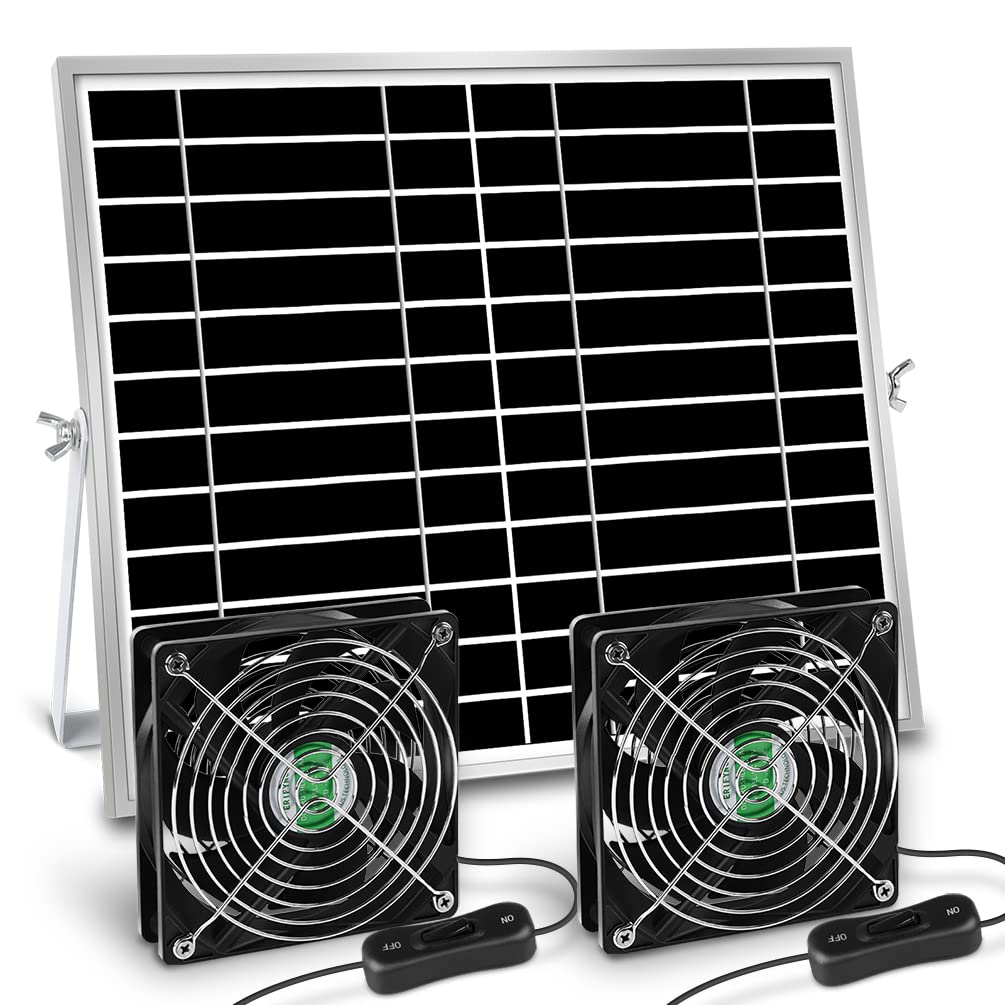 Solar Powered Fan - Dual 5