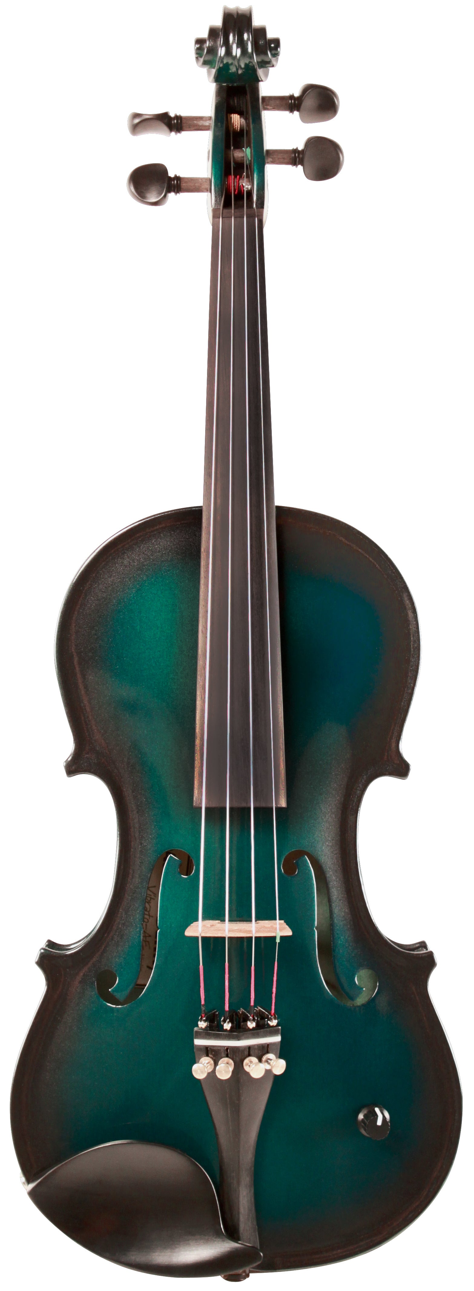 Barcus Berry BAR AEG Vibrato AE Series Acoustic Electric Violin - Metallic Green Finish | Professional Violin for Live Performances & Studio Recording