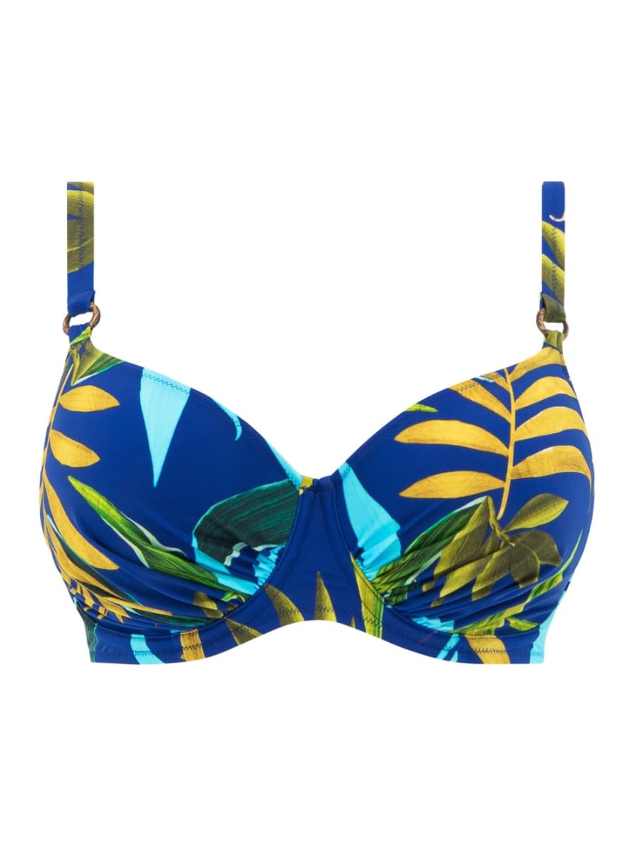 **Fantasie Women's Pichola Underwire Gathered Full Cup Bikini Top - Sexy Swimwear for Beach, Pool & Summer Vacations**