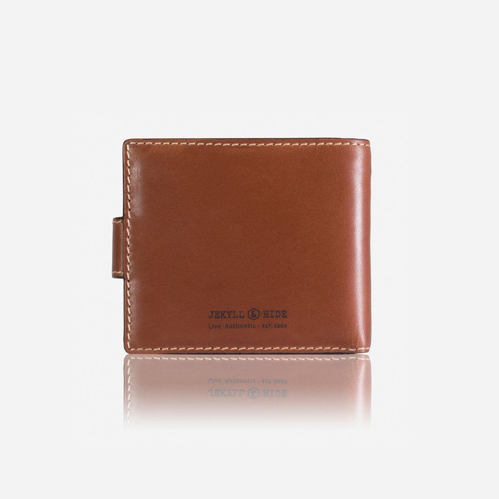 Jekyll & Hide Texas Large Billfold Wallet with Coin Pouch - Genuine Leather RFID Blocking Bifold Wallet for Men - Perfect for Travel, Business & Everyday Carry