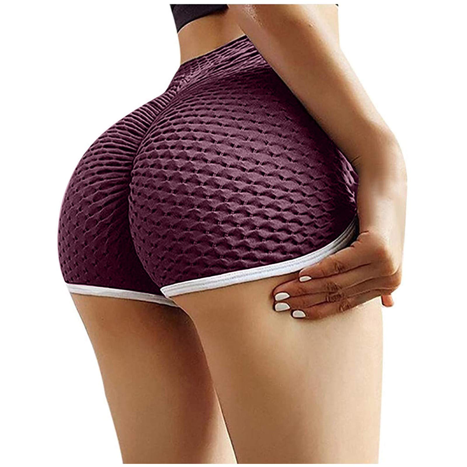 Vodedfy High Waisted Biker Shorts - Women's Workout & Yoga Shorts for Gym