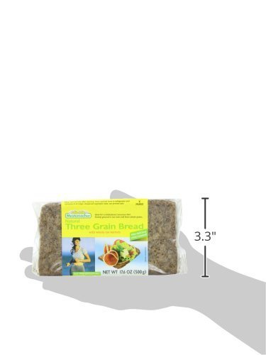 Mestemacher Natural High Fiber Bread 3 Flavor Variety Pack - Organic Three Grain, Pumpernickel & Whole Rye Bread (17.6oz Each, Pack of 3) | Healthy Breakfast, Keto Diet & Vegan Snack Option