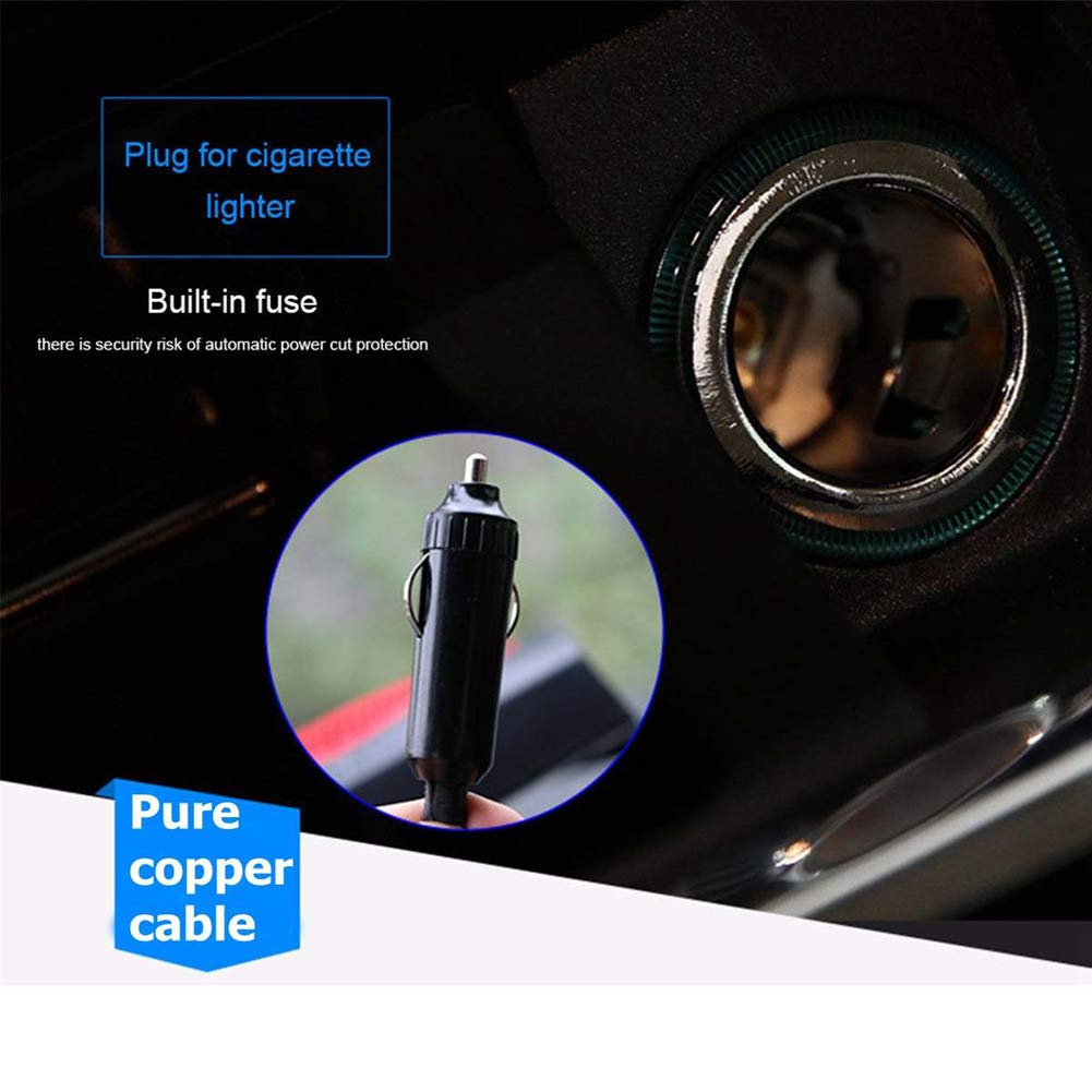 Portable 12V Car Fan Heater & Defroster - 150W Windshield Dehumidifier, Demister & Cooling Fan with Cigarette Lighter Plug - Perfect for Winter Defrosting & Summer Cooling (Gray)
