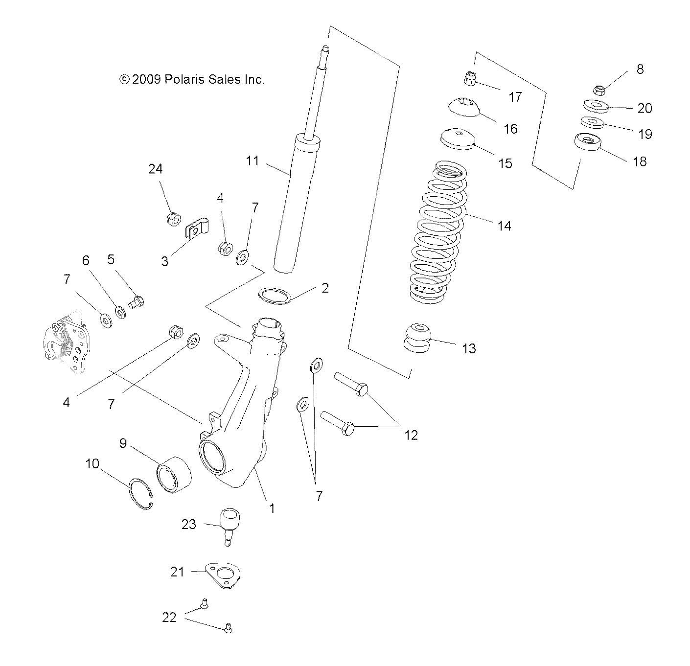 **Polaris ATV Compression Spring 55-90# (7043247-385) - OEM Replacement Part, Cloud Silver - Perfect for Off-Road & Trail Riding**