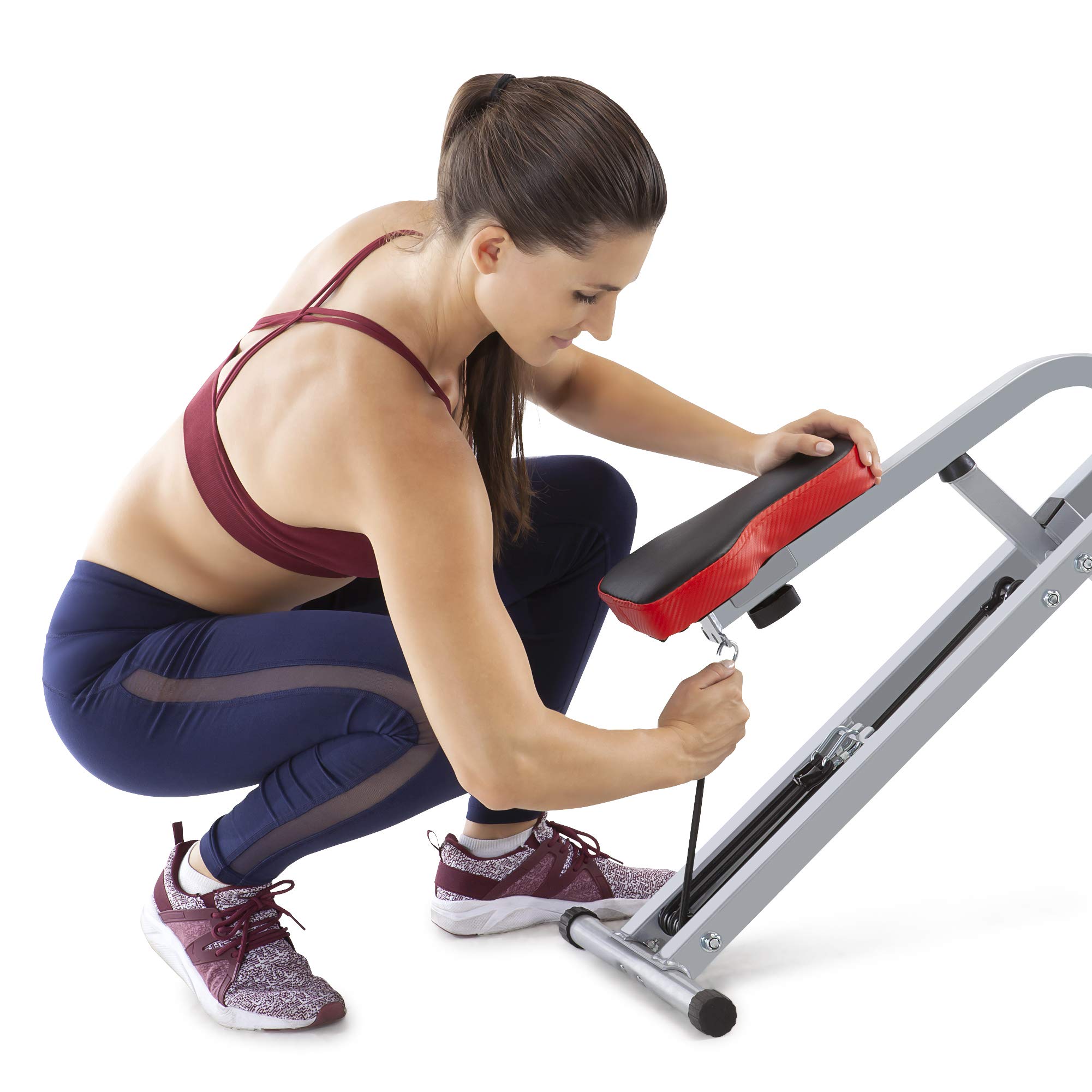 Marcy Squat Rider Machine XJ-6334 - Home Gym Equipment for Glutes, Quads & Thighs Workout - Silver & Black Strength Training for Women & Men - Perfect for Home Fitness & Small Spaces