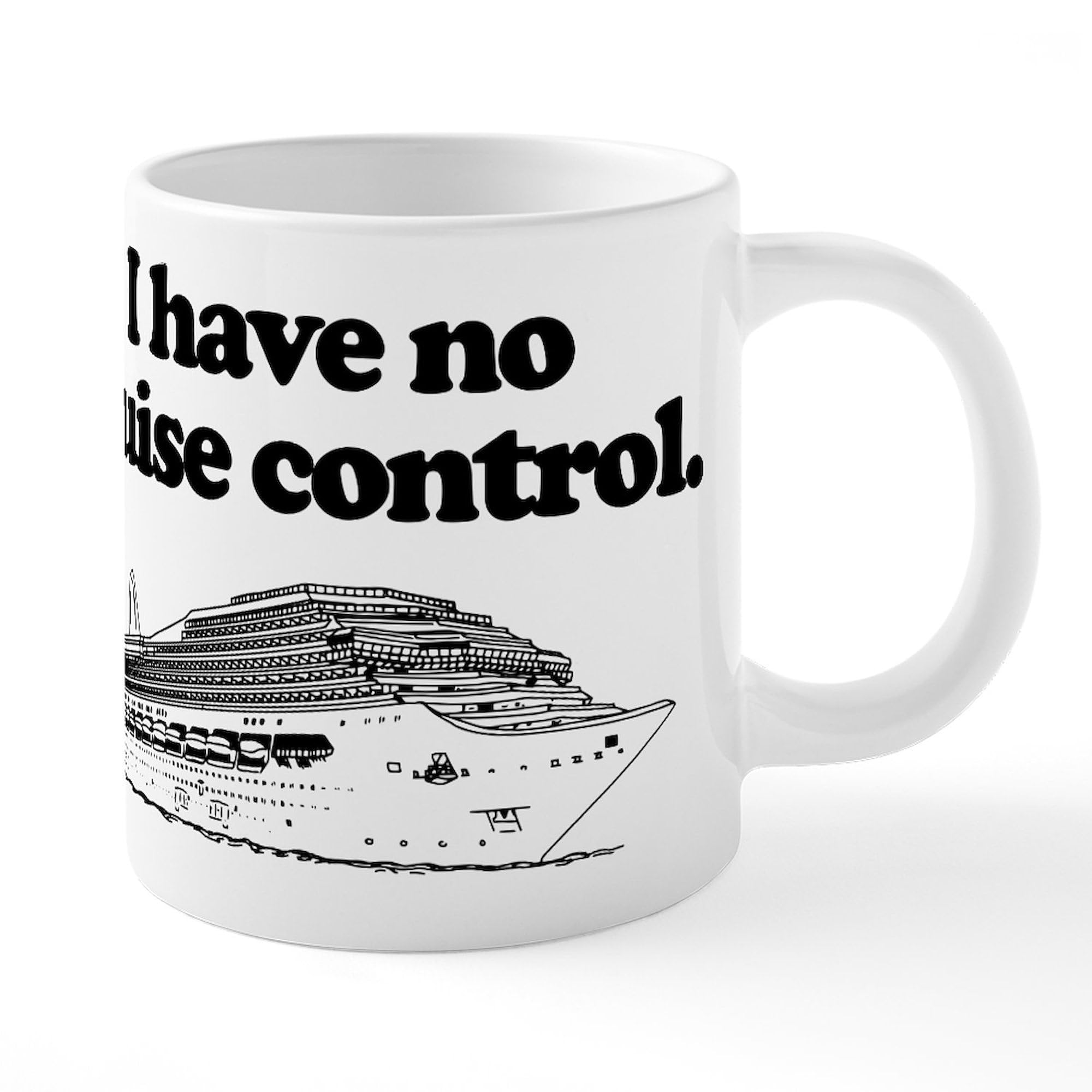 CafePress Cruise Control 20 oz Ceramic Coffee Mega Mug - Large Insulated Travel Mug for Hot & Cold Drinks - Perfect for Commuting, Office & Road Trips