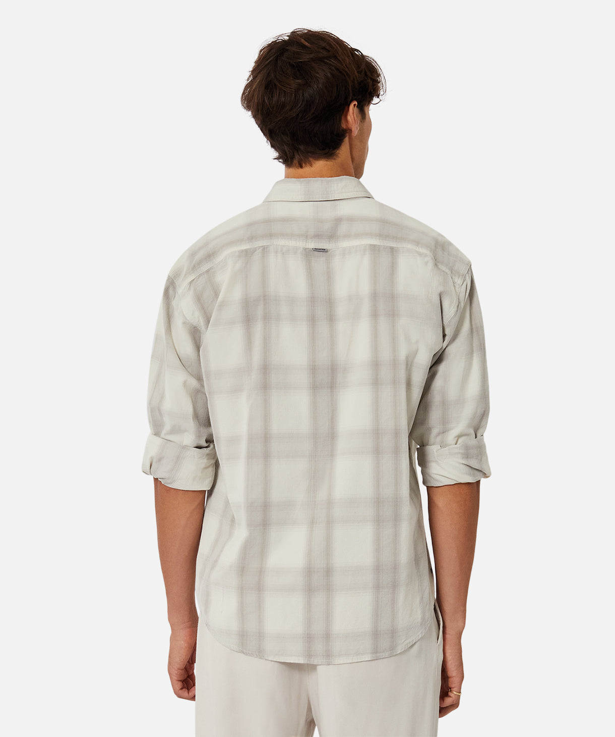 Kodiak LS Shirt - Cream Grey | Men's Long Sleeve Flannel Shirt for Outdoor Hiking & Casual Wear