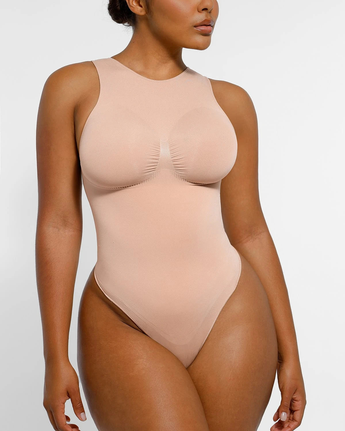 2.0 High Neck Thong Bodysuit for Women - Sexy Lingerie Bodysuit with Adjustable Straps - Perfect for Date Night, Boudoir Photography & Special Occasions