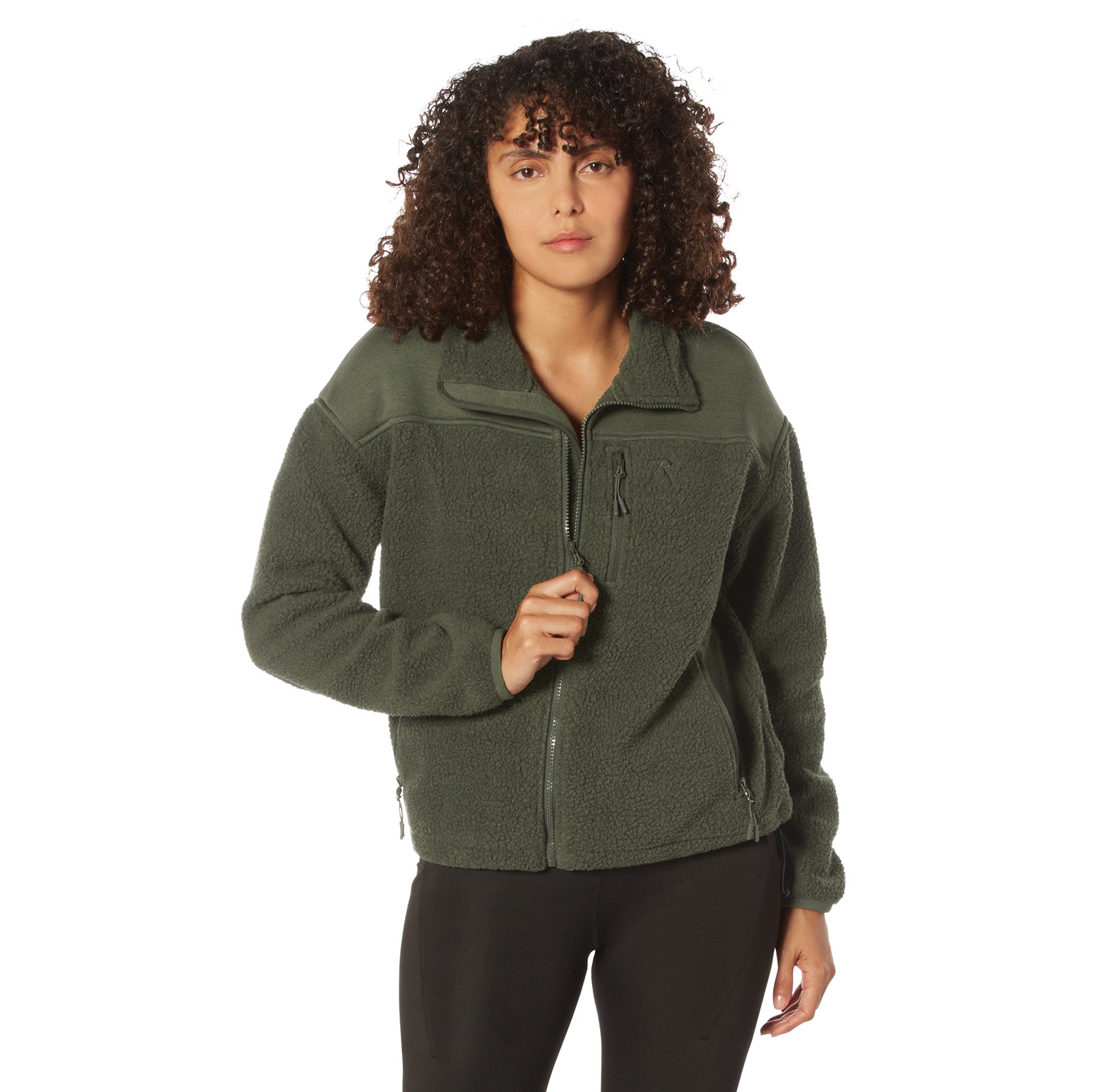 Rothco Women's Trailsman Sherpa Fleece Jacket - Warm Winter Coat for Hiking, Camping & Outdoor Adventures | Cozy Fleece Lined Windbreaker for Cold Weather