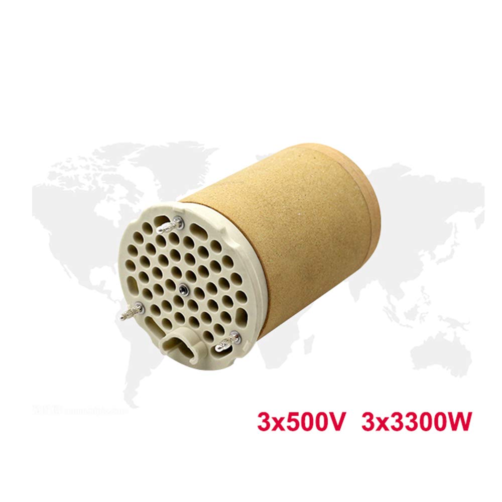 3 * 500V 3 * 3.3KW TYP38K6 Heating Element Resistor - Replacement Heat Core for TYP38K6 Hot Air Gun & Plastic Welder - Ceramic Heating Element for DIY Repairs & Industrial Applications