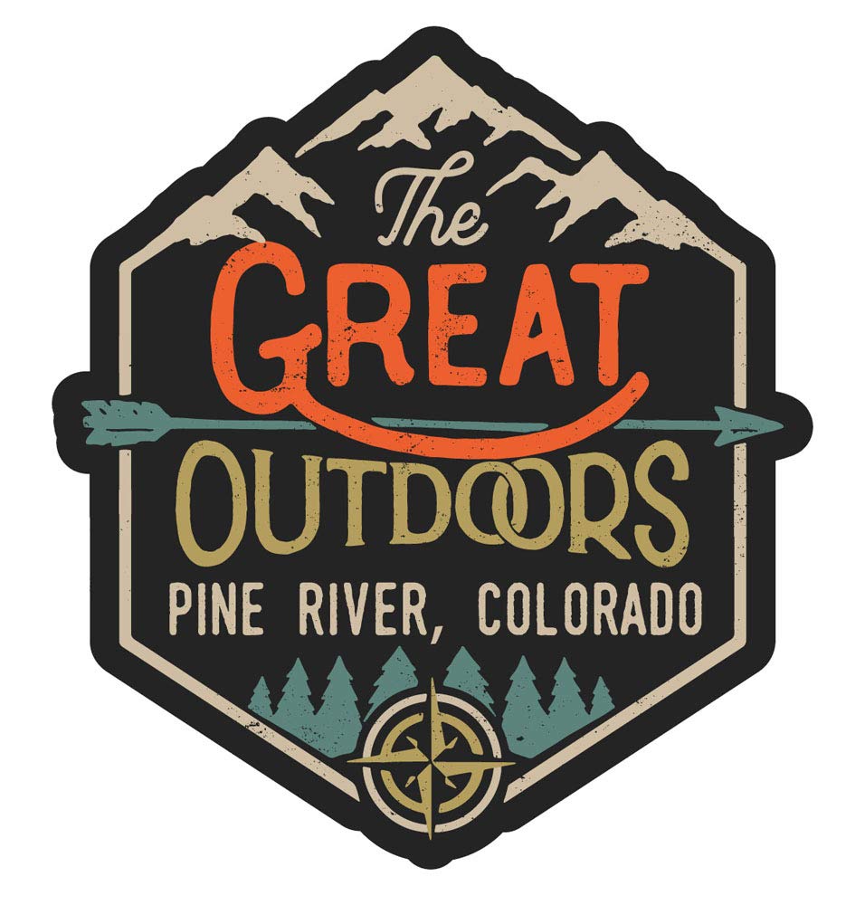 Pine River Colorado The Great Outdoors 4-Inch Fridge Magnet - Perfect for Travel Souvenirs, Home Decor & Office Accessories