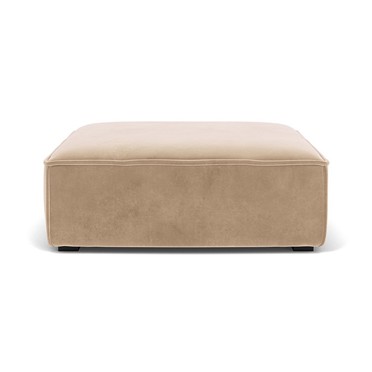Premium Daphne Velvet Extra Large Footrest - Soft & Supportive Ottoman for Living Room, Office & Bedroom - Comfortable Foot Rest Stool for Relaxing, Working & Nursing (Grey)