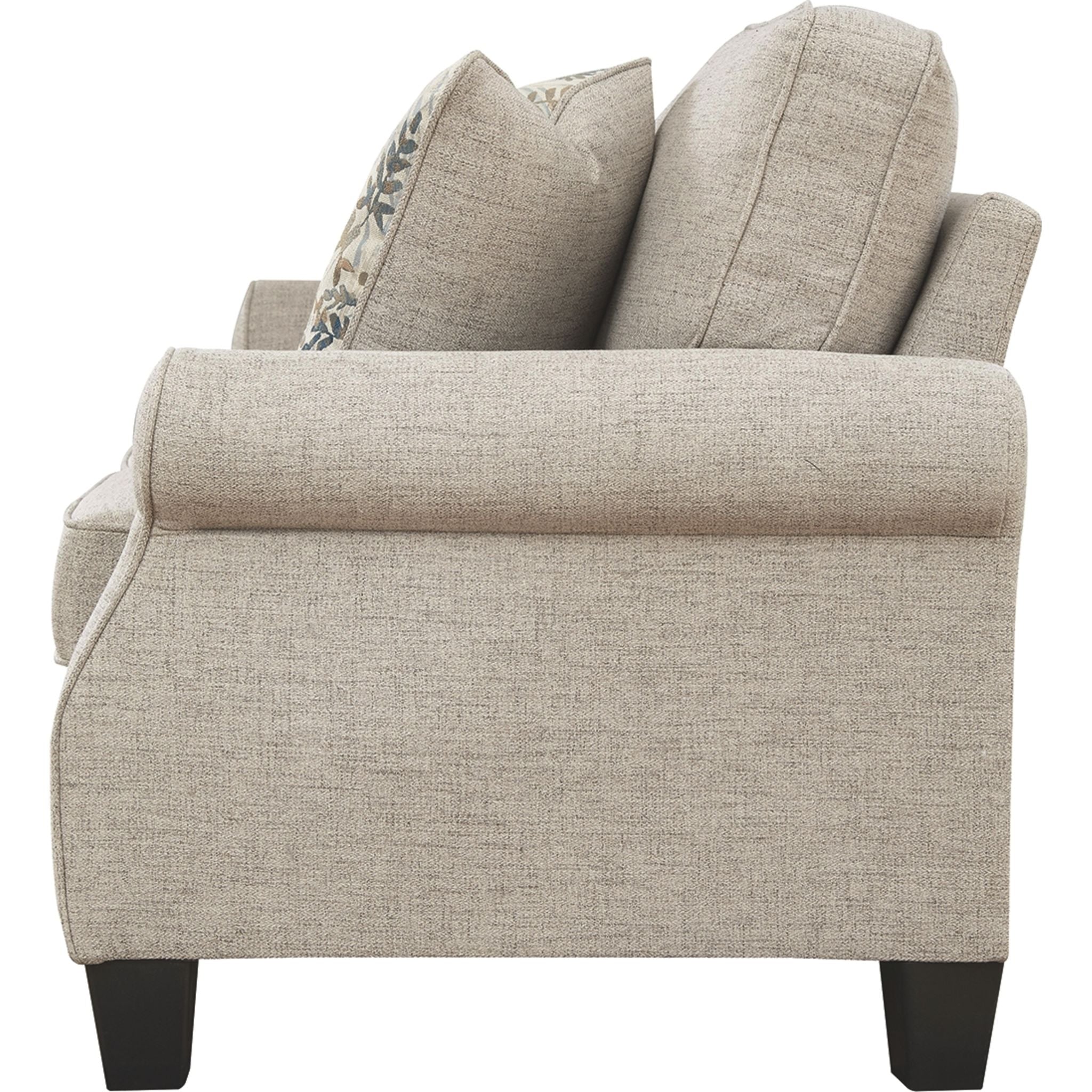 Alessio Loveseat in Sesame - Modern Fabric Sofa for Living Room, Lounge & Small Spaces - Comfortable 2-Seater Couch with Soft Upholstery