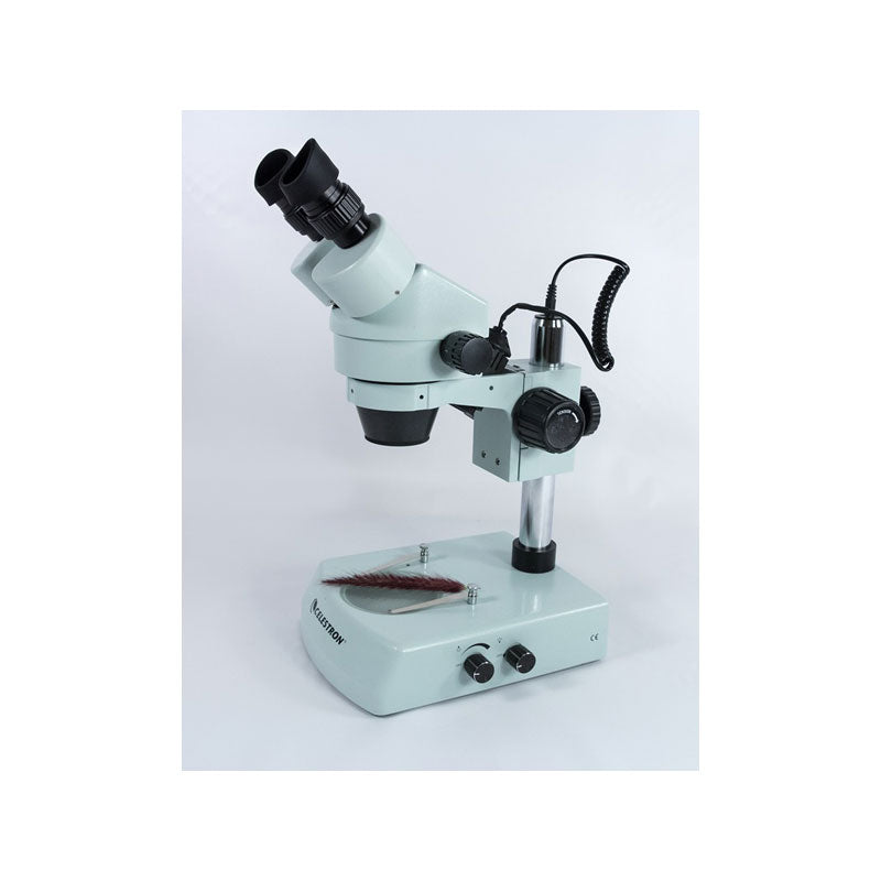 Celestron 44206 Professional Stereo Zoom Microscope with Halogen Illumination - Ideal for Laboratory Research, Jewelry Appraisal & Educational Use