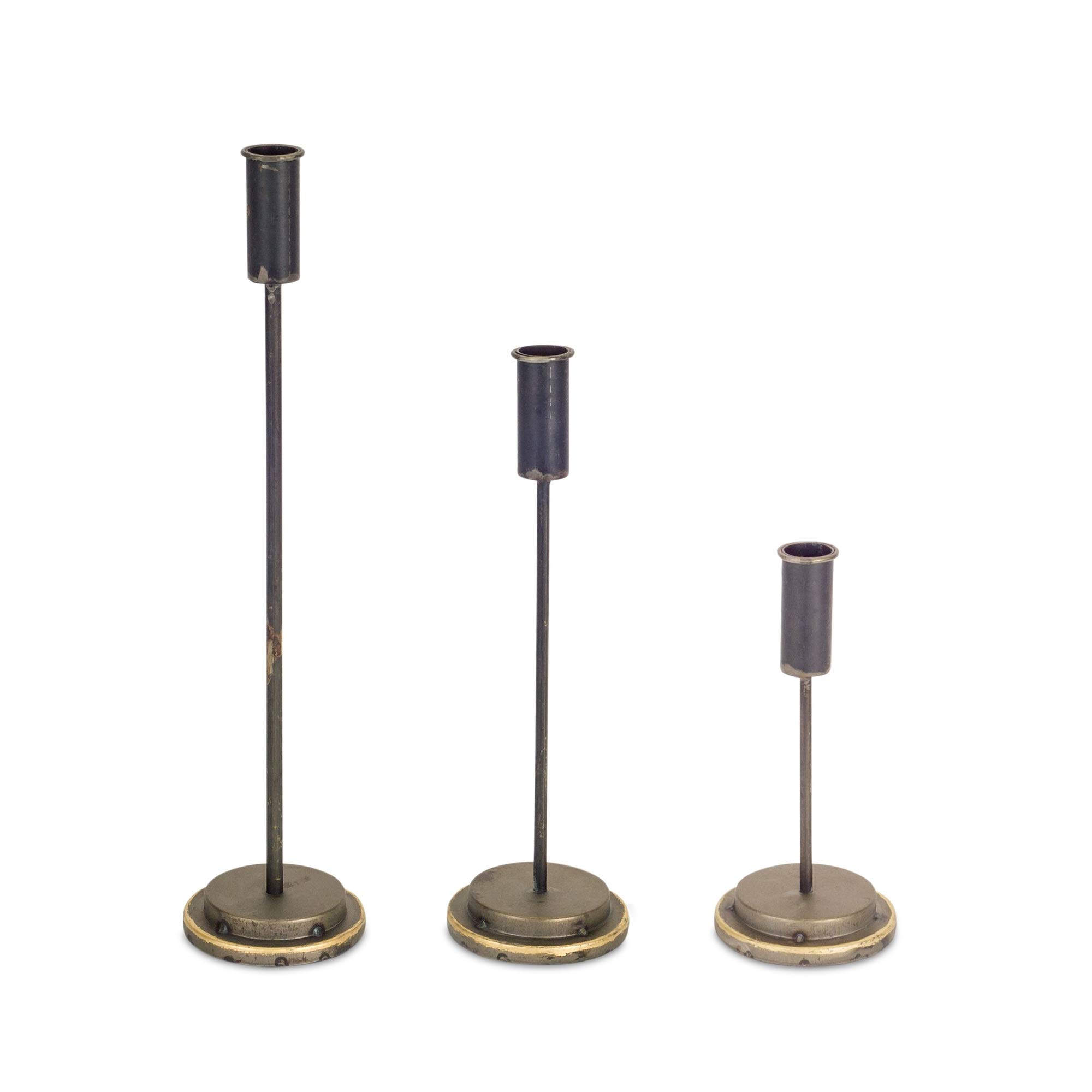 Elegant Set of 6 Tall 16.5-Inch Taper Candle Holders for Home Decor - Perfect for Dining Table Centerpieces, Wedding Decorations & Romantic Ambiance