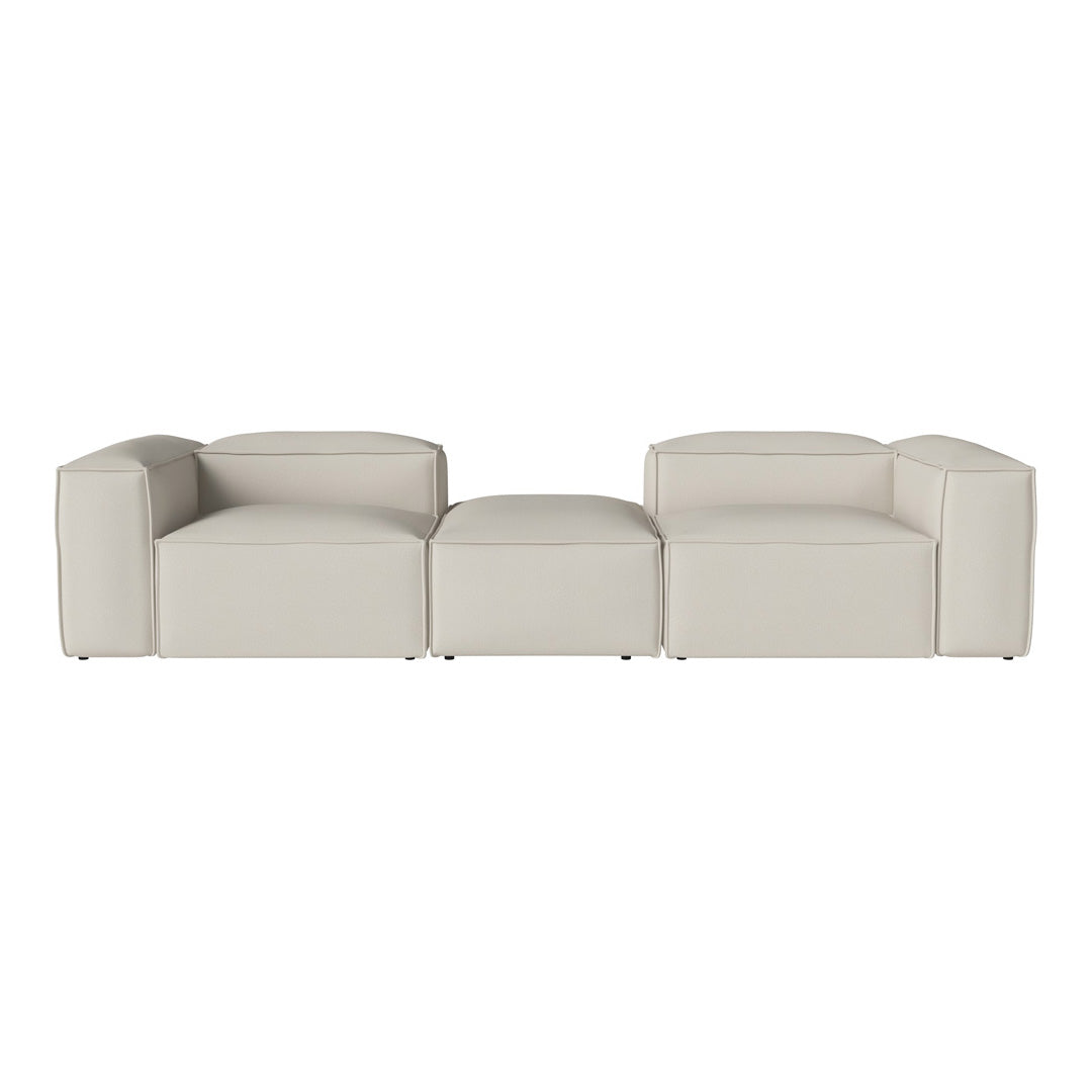Cosima 2 Small Modular Sectional Sofa with Removable Pouf - Perfect for Small Living Rooms, Apartments & Cozy Spaces