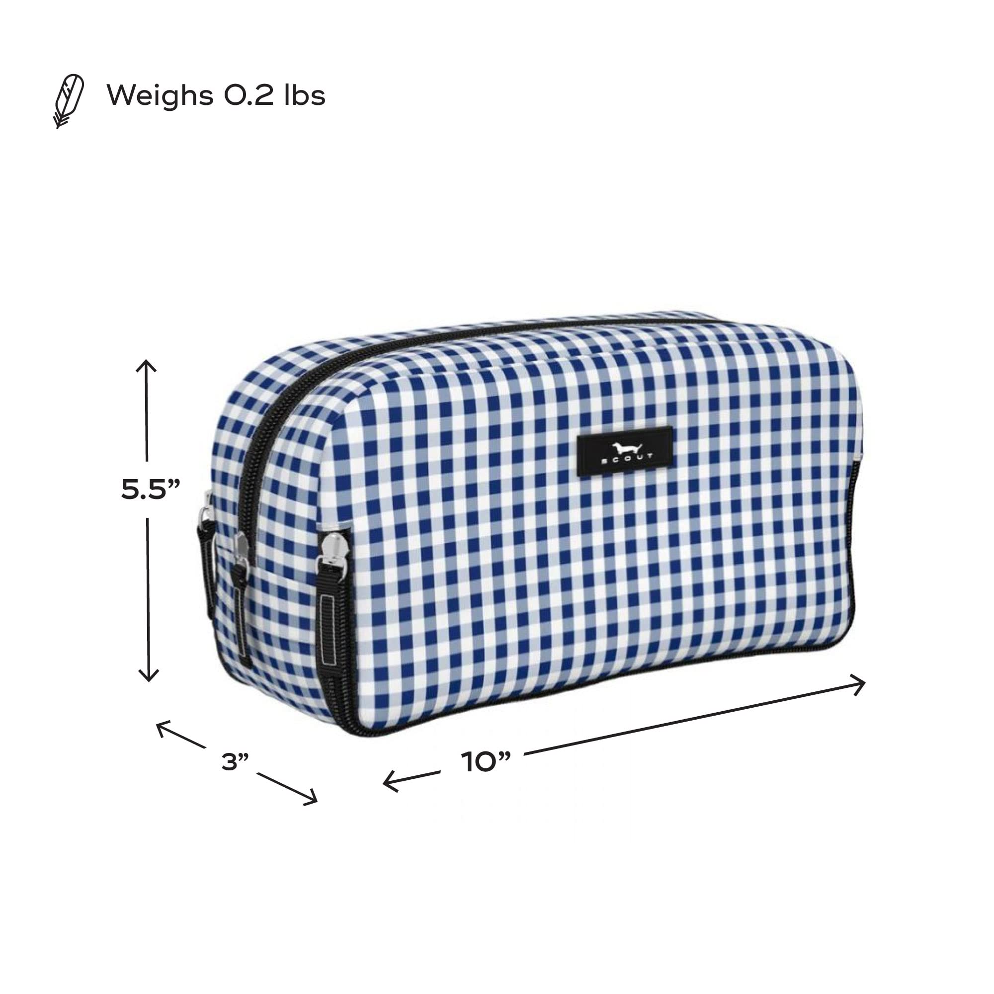 Scout 3-Way Travel Makeup Bag for Women - Waterproof Toiletry Organizer with 3 Zipper Compartments, Stands Upright & Easy to Clean - Perfect for Vacation, Gym & Daily Essentials Organization
