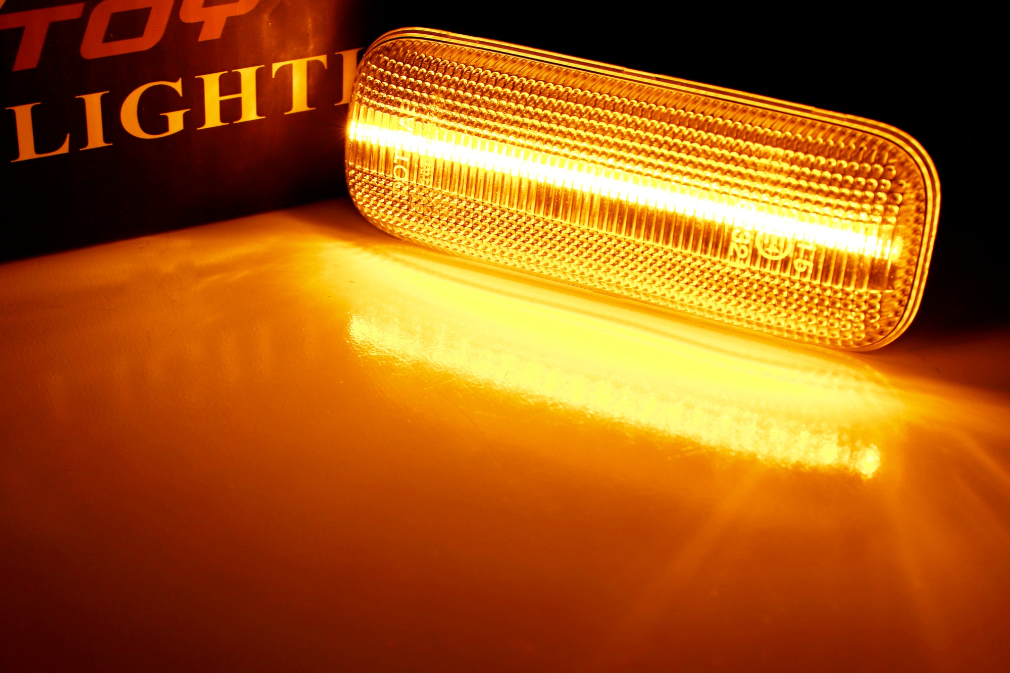 Amber LED Strip Fender Side Markers for 1998-2003 Mercedes W163 ML - Clear Lens, Bright Turn Signal Lights - Perfect for Night Driving & Off-Road Adventures