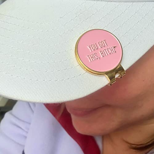Birdie Girl Women's Magnetic Golf Ball Marker Hat Clip - Stylish Golf Accessories for Women | Perfect for Golf Bags, Hats & Gloves | Great Golf Gift for Women Players