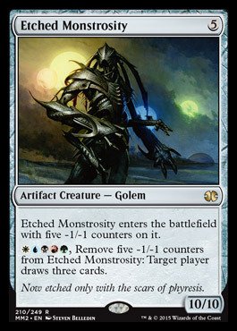 Magic The Gathering - Etched Monstrosity (210/249) - Modern Masters 2015 MTG Card - Collectible Trading Card Game for Modern Deck Builders & Strategy Players - Perfect for Tournaments, Casual Play & Card Collection