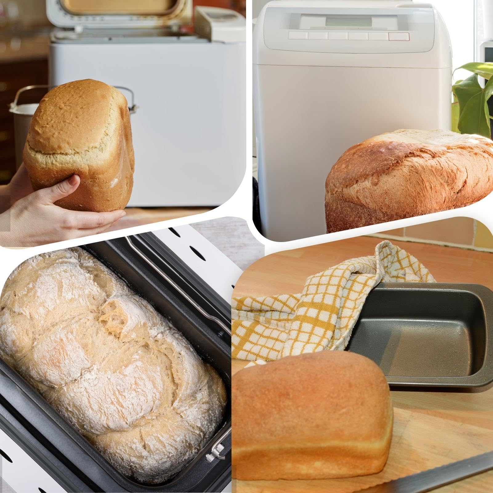 Premium Aluminum Alloy Bread Maker Bucket - Durable Bread Machine Pan Replacement | Multipurpose Baking Barrel & Loaf Pan for Mixing Dough | Perfect for Home Baking, Bread Machine Parts Replacement & Commercial Kitchen Use