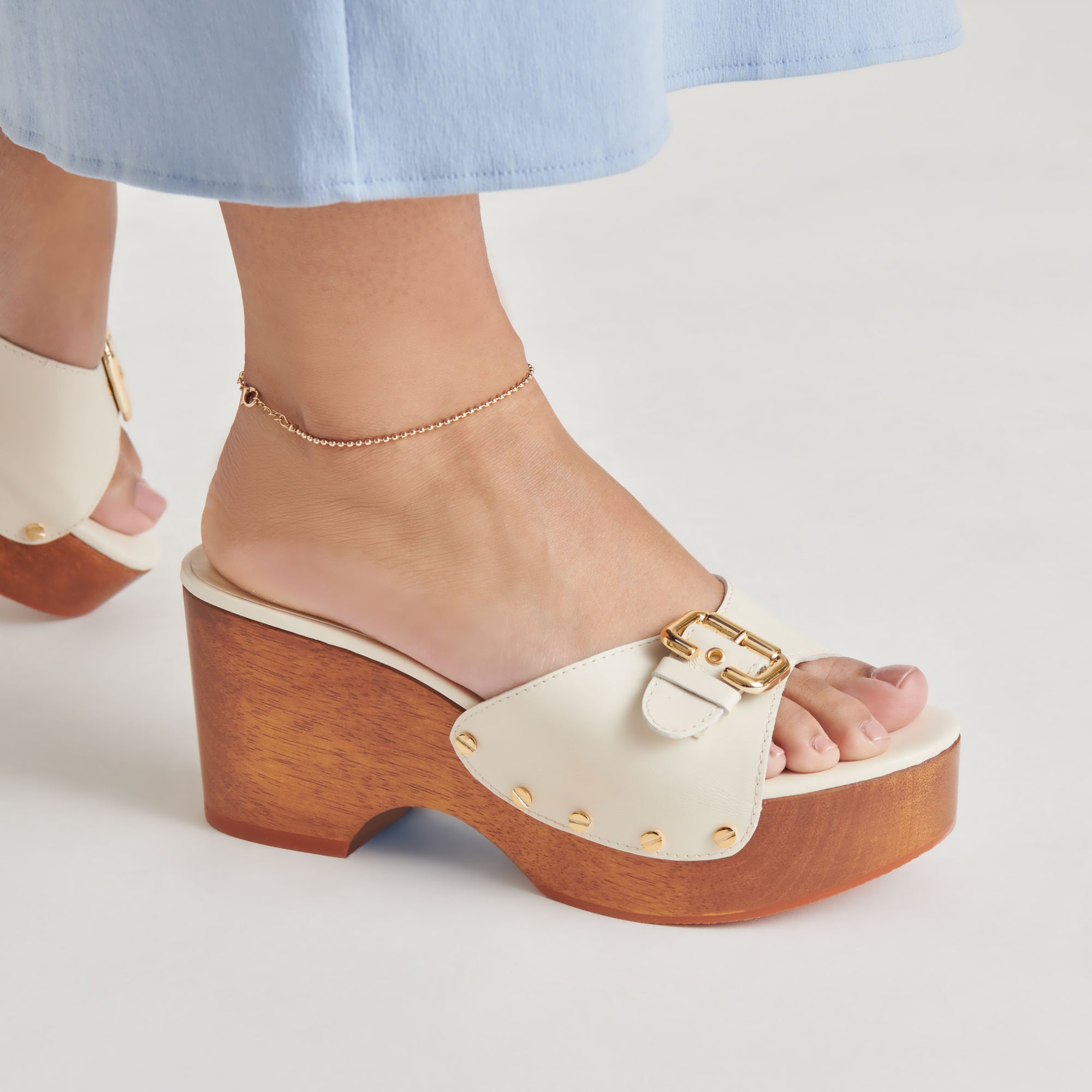 YALAH Women's High Heels - Off White Leather Pumps for Party, Wedding & Evening Wear - Comfortable Dress Shoes for Women