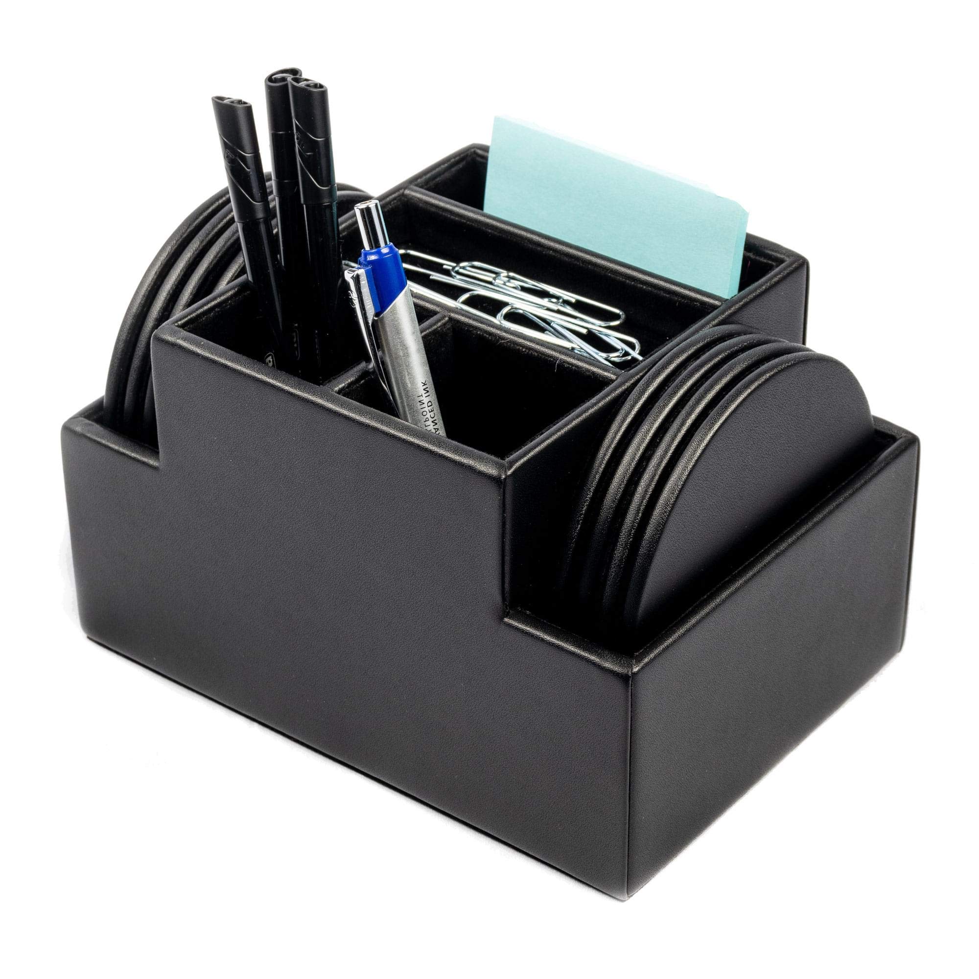 Dacasso Black Desktop Organizer - 6.8