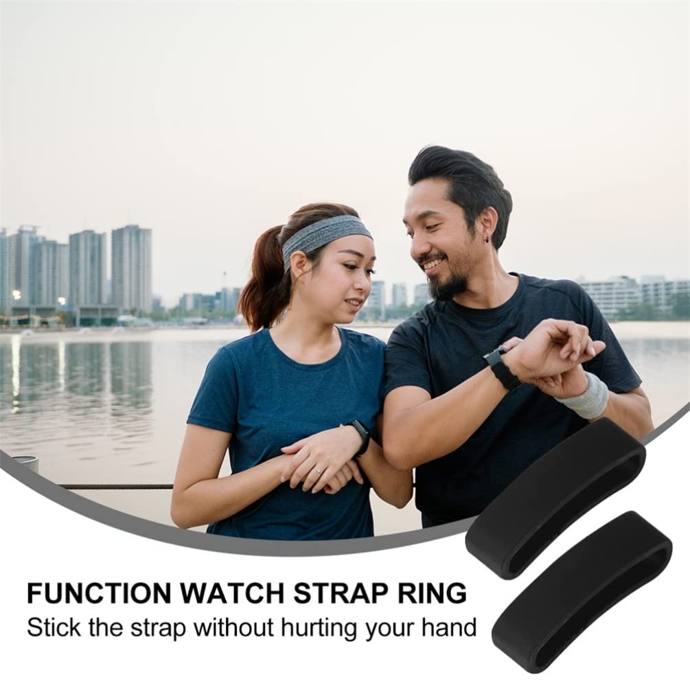 Hemobllo 6-Pack Watch Strap Buckle Fastener Rings - Durable Watch Band Holder & Retainer for Secure Fit - Replacement Watch Strap Loop Keeper for Men & Women - Perfect for Sports, Work & Everyday Use
