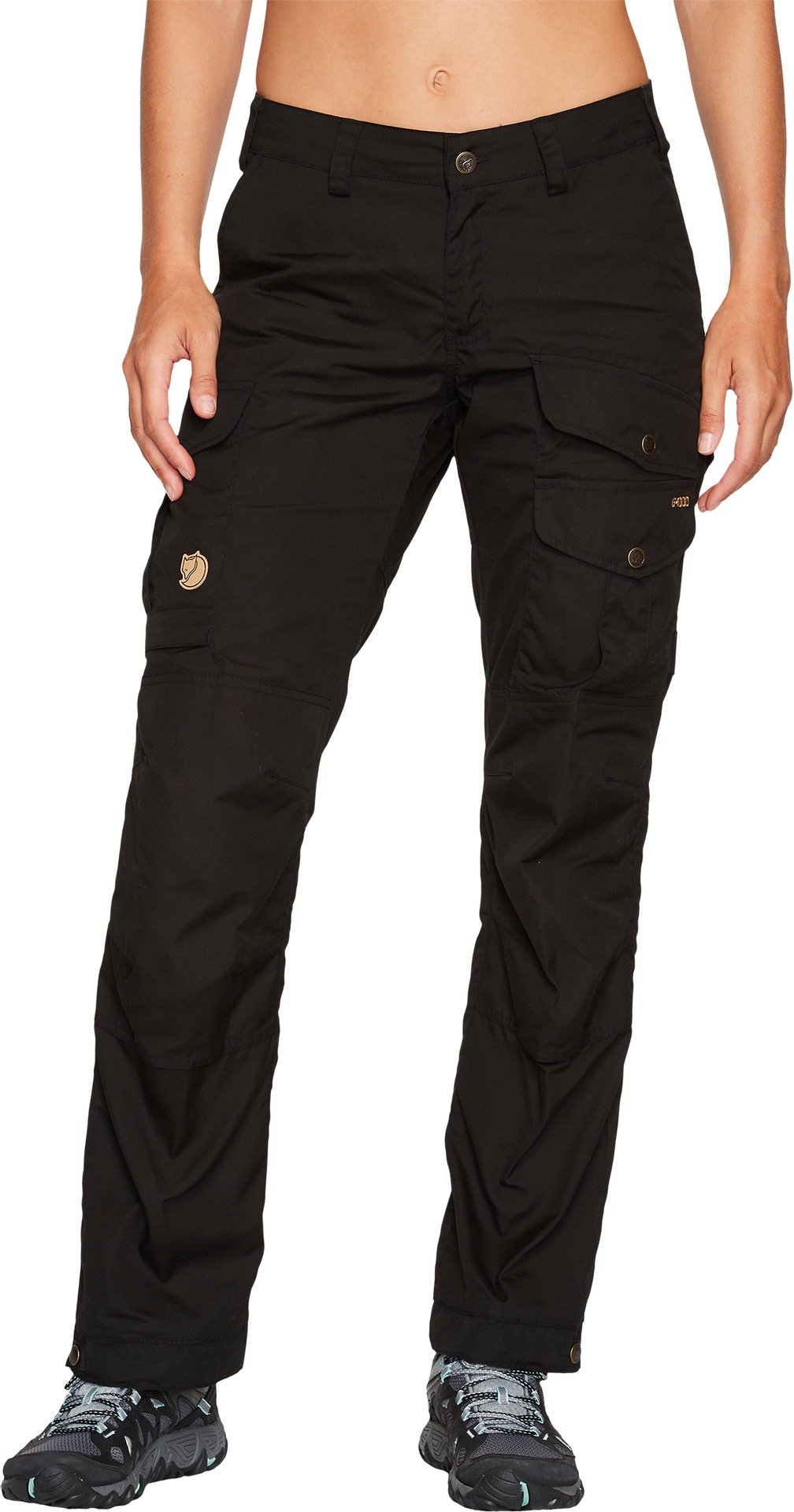 Fjällräven Vidda Pro Hiking Pants for Women - Black (Size 38, US Womens 6-8) - Durable Outdoor Trousers for Trekking, Camping & Adventure Travel