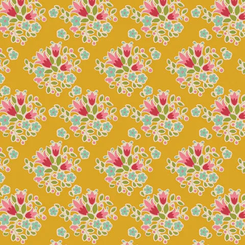 Creating Memories Tilda Spring & Easter Pastels Fabric - Lulu Yellow 130123 - Perfect for DIY Crafts, Quilting, and Seasonal Home Decor