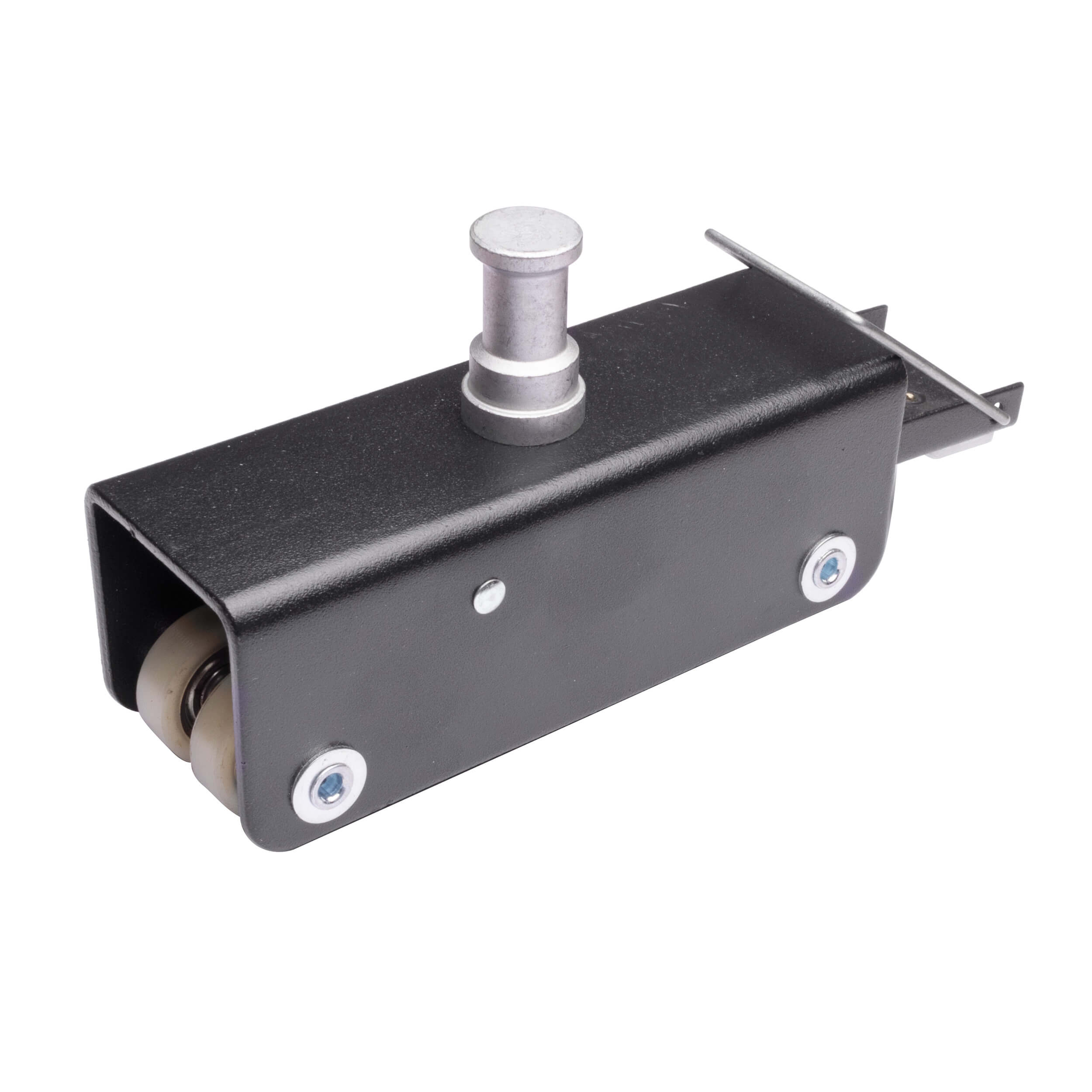 Heavy Duty Single Pulley with Wheels for Pantograph Rail System - Durable & Smooth Operation for Industrial and Home Use