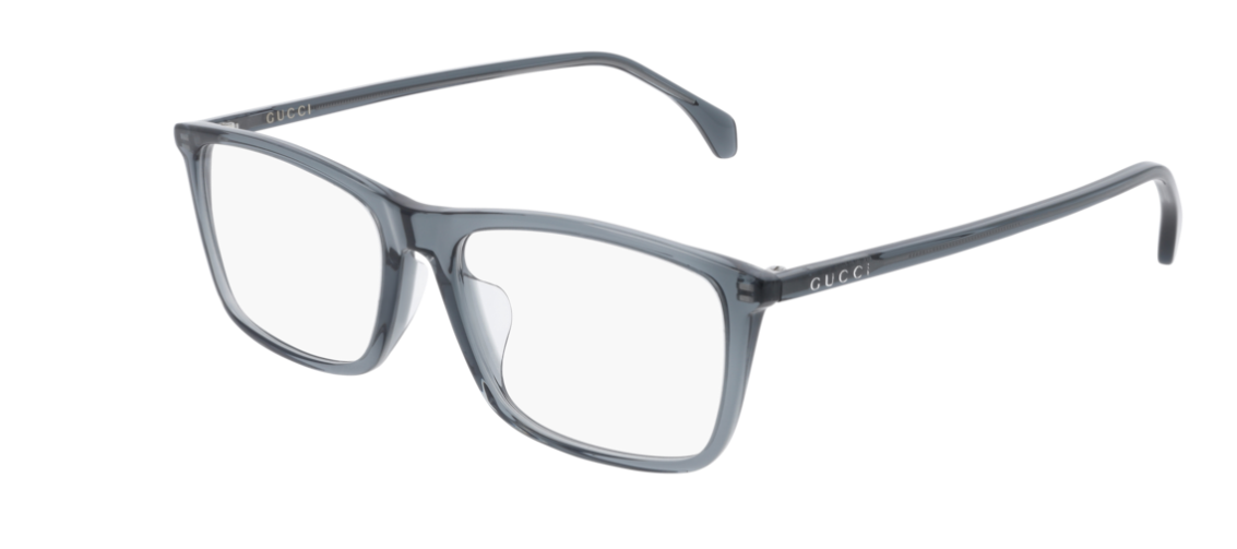 Gucci GG 0758OA 003 Gray Rectangle Unisex Eyeglasses - Stylish Prescription Glasses & Fashion Sunglasses for Men & Women - Perfect for Work, Driving, and Everyday Wear