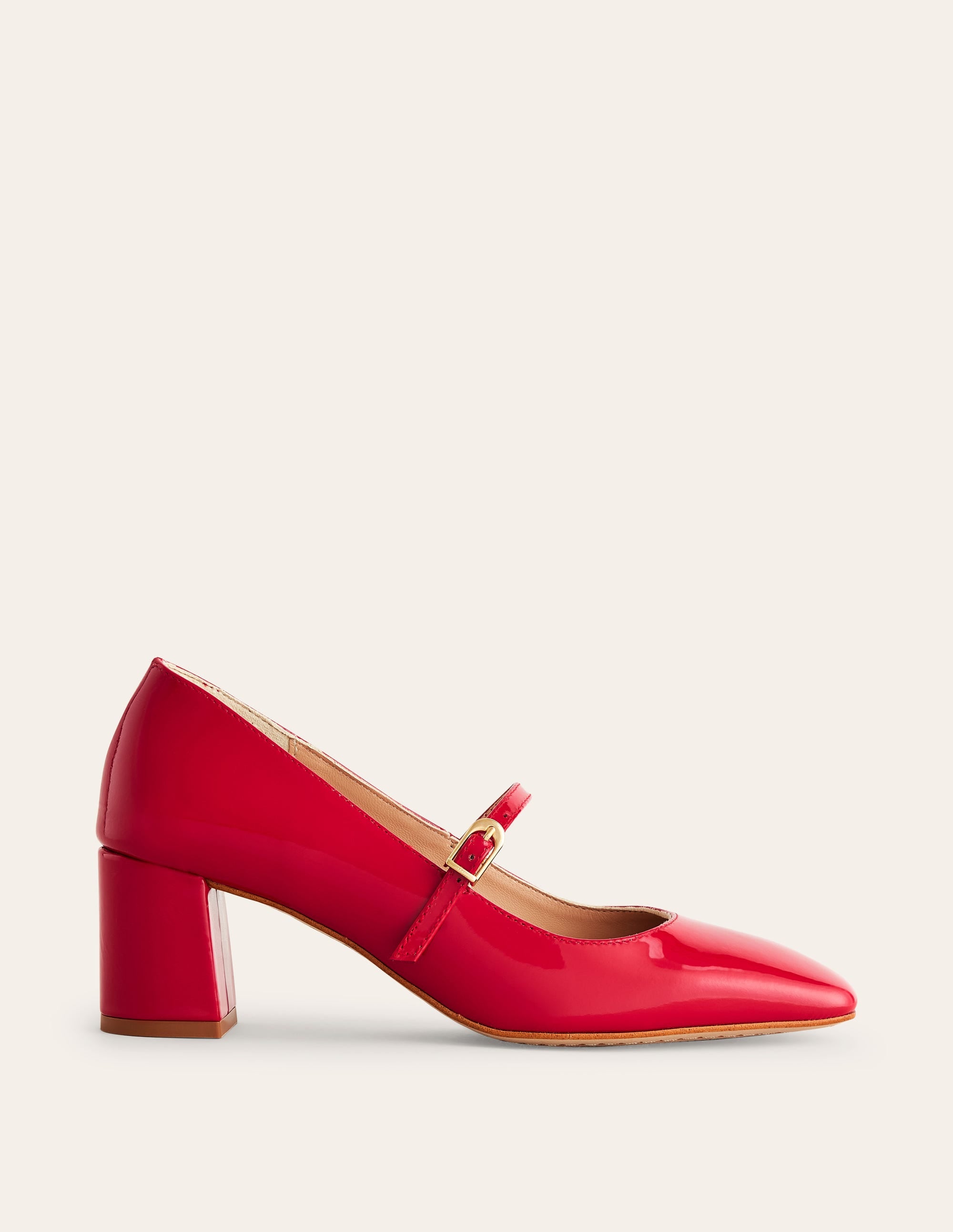 Flamenco Red Patent Leather Block Heel Mary Jane Shoes for Women - Perfect for Dance, Parties & Special Occasions