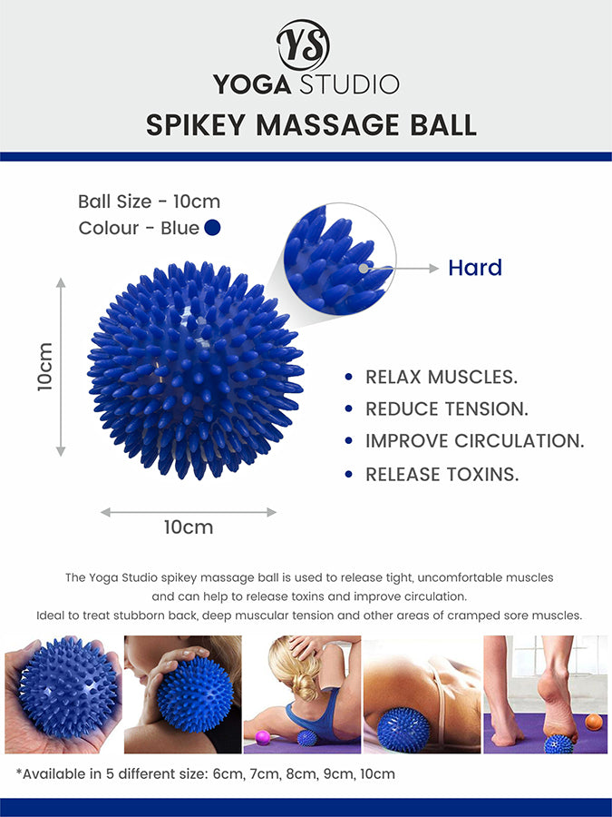 Premium Spiky Massage Ball for Yoga, Deep Tissue Therapy & Muscle Recovery - Perfect for Yoga Studios, Home Workouts & Post-Exercise Relaxation