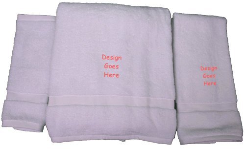 Premium Cotton Bath Towel Set with Embroidered Tribal Dragonfly Design - Soft & Absorbent Luxury Towels for Spa, Bathroom, Pool & Beach Use