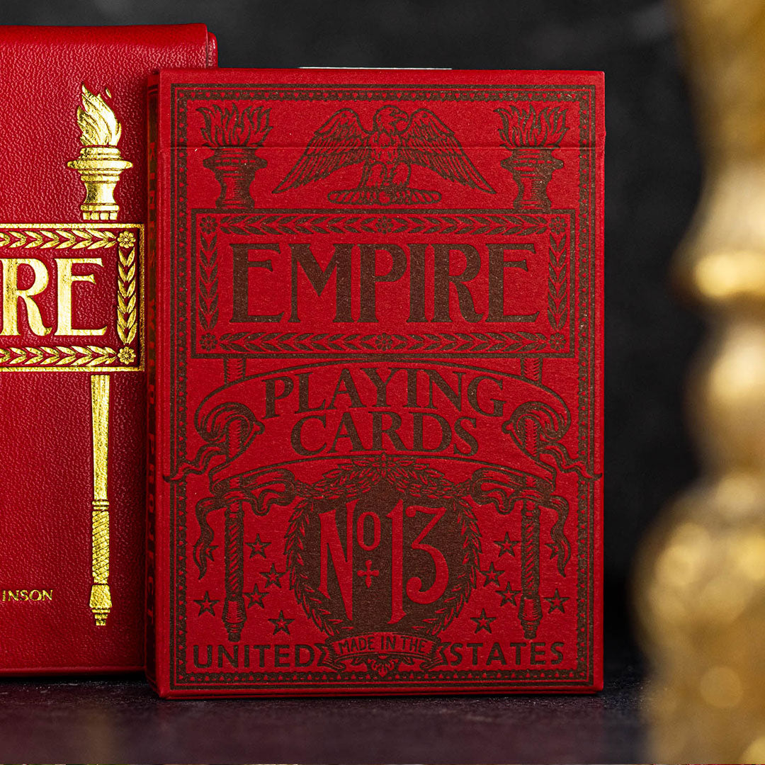 EMPIRE Gilded Edition Luxury Playing Cards - Premium Gold Foil Poker Cards for Magic Tricks, Cardistry & Casino Nights | Elegant Card Game Accessories