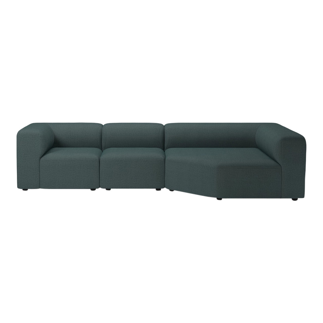 3-Seater Corner Sofa with Large Chaise - Modern L-Shaped Sectional Couch for Living Room, Lounge & Home Theater Comfort