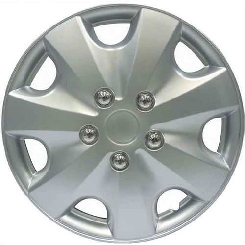 Classic Silver Car Wheel Covers Hubcaps - Set of 4 (16 Inch) | Universal Fit for Most Vehicles | Perfect for Car Upgrades, Protection & Style Enhancement
