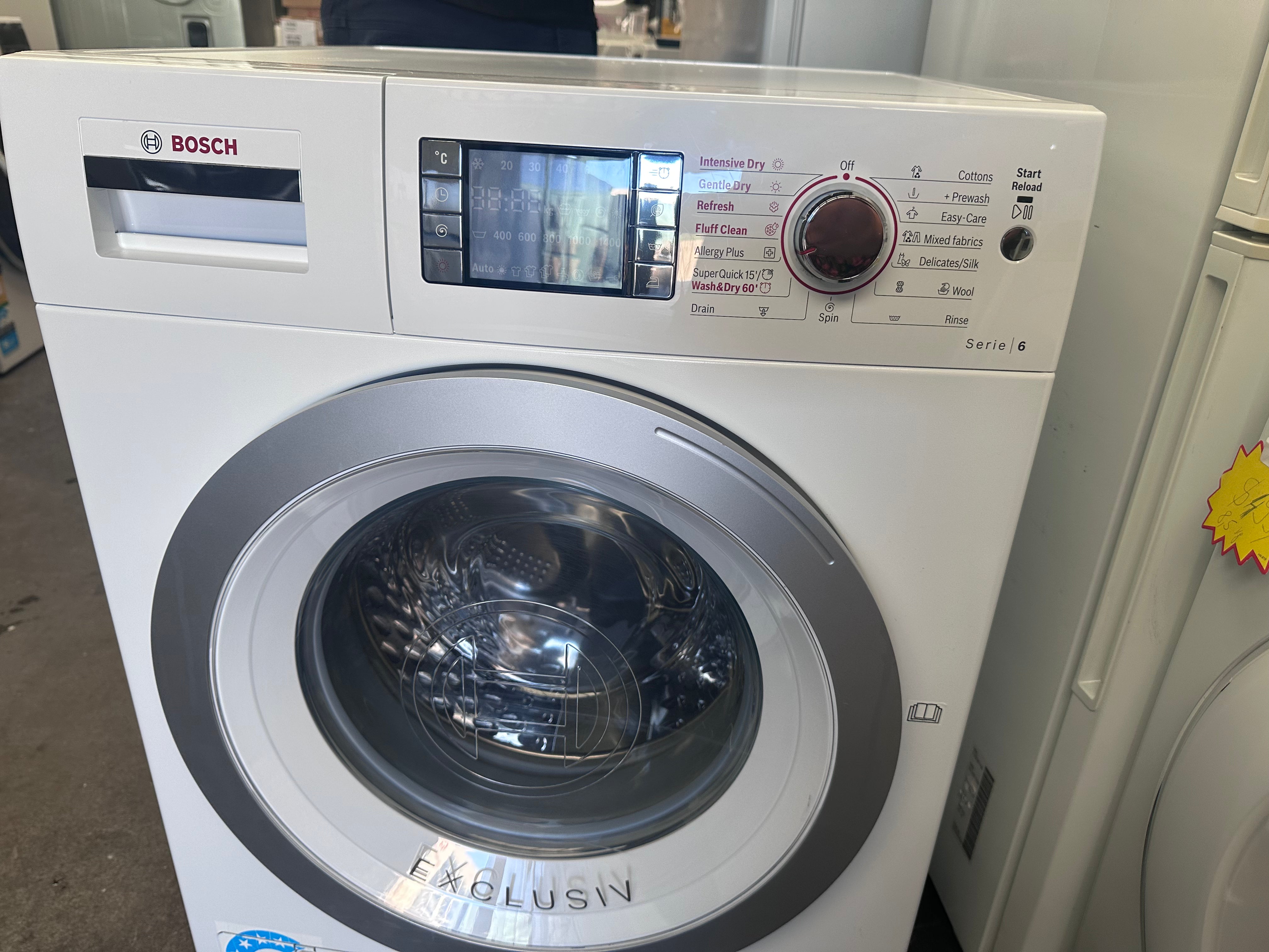 Refurbished Bosch 8kg/4kg Washer Dryer Combo - Energy Efficient Laundry Solution for Apartments & Small Homes | Perfect for Space-Saving & Convenient Washing/Drying